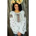 Embroidered blouse "Flowers of Glory Red"